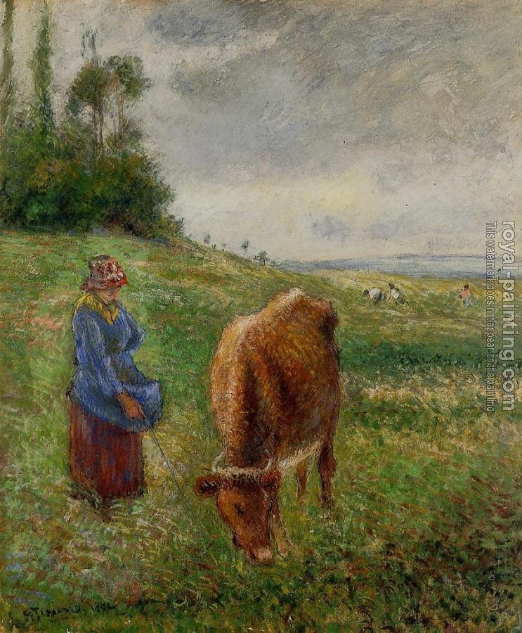 Camille Pissarro : Cowherd, Pontoise